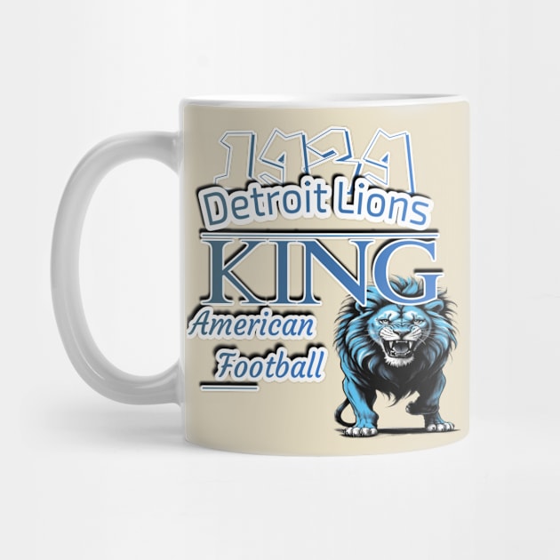 Detroit lions king American football by Human light 